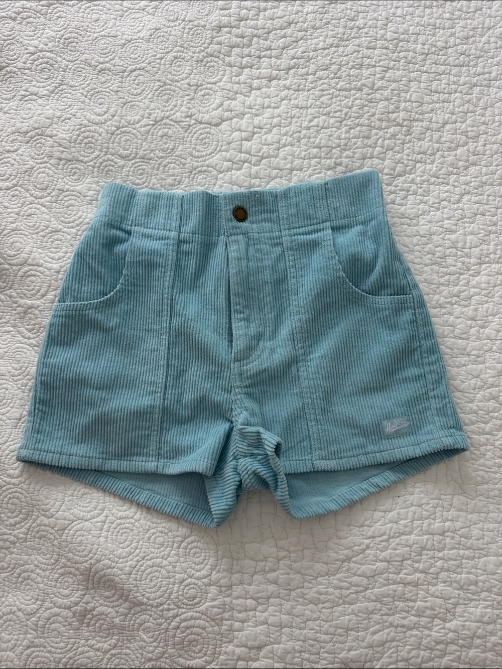 Hammie’s Women’s Corduroy Shorts in Light Blue